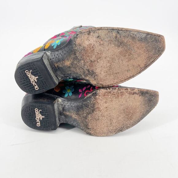 Old Gringo Black Sugar Skull Klak Embroidered Western Cowgirl Boot size 5.5 - Picture 12 of 12